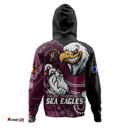 Amazing Aussie Manly Warringah Sea Eagles Power Through Generations NAIDOC Edition Hoodie