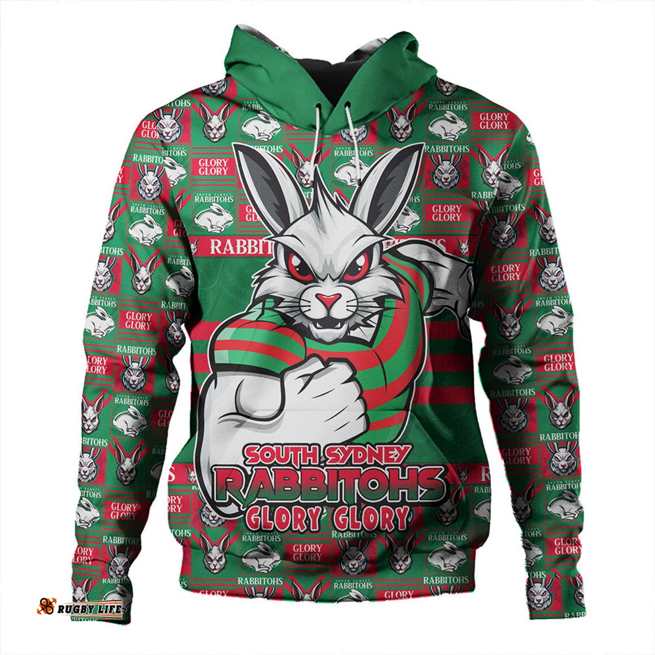 Amazing Aussie South Sydney Rabbitohs Champion s Pride Comic Style Hoodie