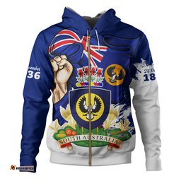 Amazing Aussie South Australia Power Pride And Heritage Crest Hoodie