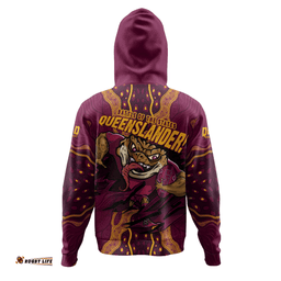 Amazing Aussie Queensland Maroons Maroon Venom QLD Strikeforce Hoodie