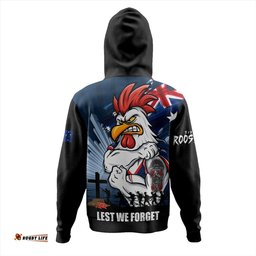 Amazing Aussie Sydney Roosters Fearless ANZAC Defender Hoodie
