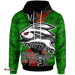Amazing Aussie Australia Rabbitohs Custom Father's Day Indigenous Energy Hoodie