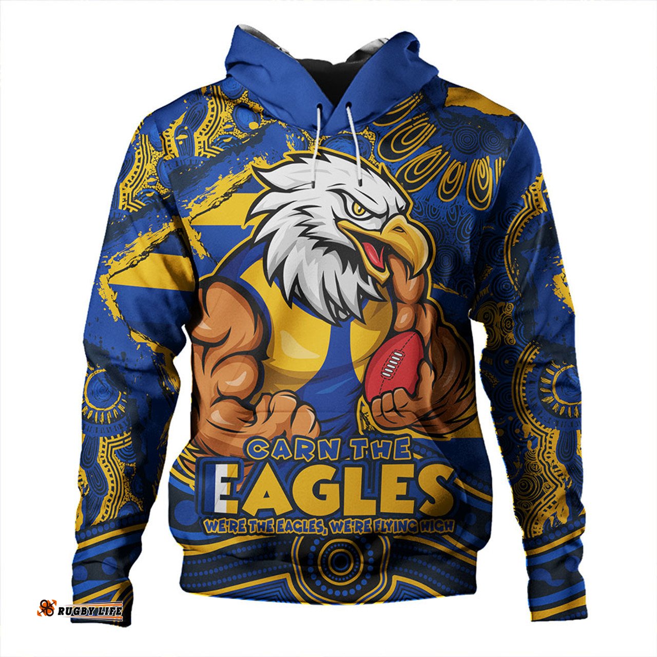 Amazing Aussie West Coast Eagles Blazing Spirit Of Victory Hoodie