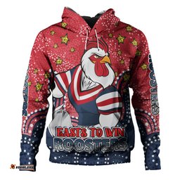 Amazing Aussie Sydney Roosters Custom Custom With Aboriginal Inspired Style Of Dot Painting Patterns Hoodie