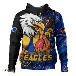 Amazing Aussie West Coast Eagles Power Through Generations NAIDOC Edition Hoodie