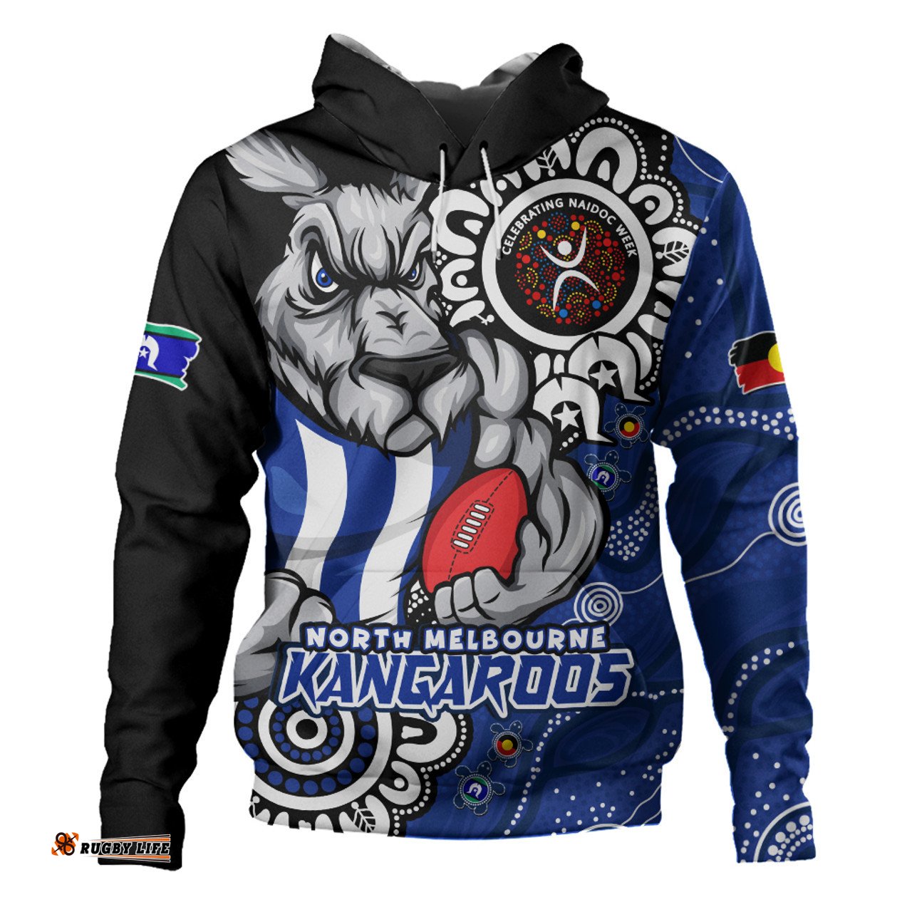 Amazing Aussie North Melbourne Power Through Generations NAIDOC Edition Hoodie