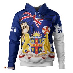 Amazing Aussie New South Wales Power Pride And Heritage Crest Hoodie