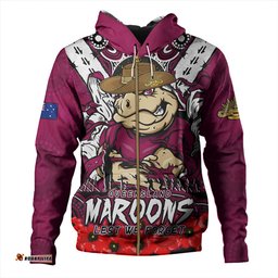 Amazing Aussie Queensland Maroons Ripped Legacy Of The Game The ANZAC Spirit Lives On Hoodie