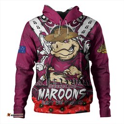 Amazing Aussie Queensland Maroons Ripped Legacy Of The Game The ANZAC Spirit Lives On Hoodie
