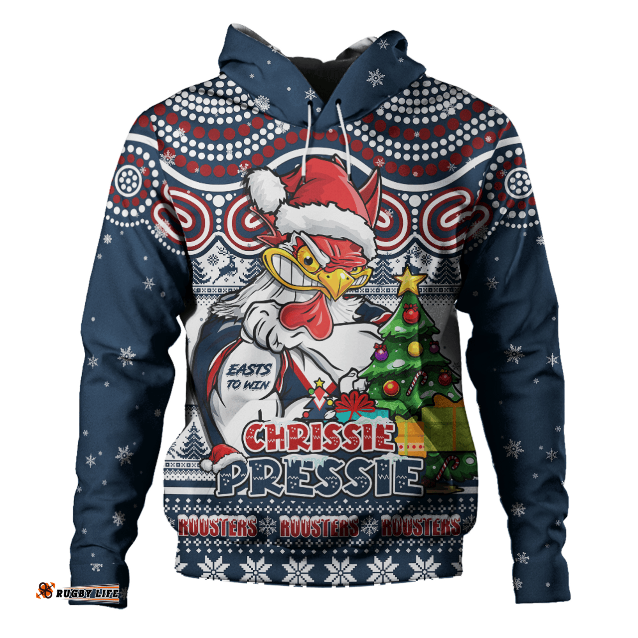 Amazing Aussie Sydney Roosters Aussie Ugly Christmas For Die Hard Fan Supporters Hoodie