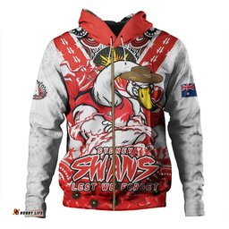 Amazing Aussie Sydney Swans Ripped Legacy Of The Game The ANZAC Spirit Lives On Hoodie