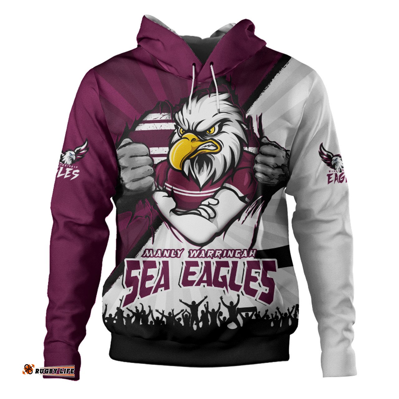 Amazing Aussie Manly Warringah Sea Eagles Fearless Soul Series Hoodie
