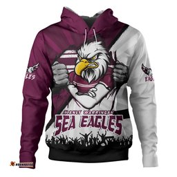 Amazing Aussie Manly Warringah Sea Eagles Fearless Soul Series Hoodie