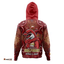 Amazing Aussie Redcliffe Dolphins Aboriginal Pattern Inspired Victory Is Ours Hoodie