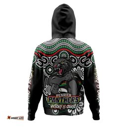 Amazing Aussie Penrith Panthers Aboriginal Inspired Tough Fan Rugby For Life Hoodie