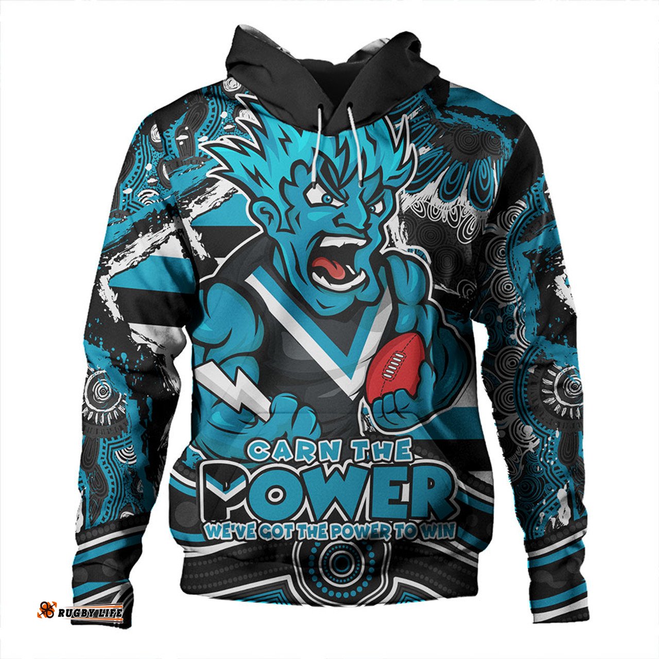 Amazing Aussie Port Adelaide Blazing Spirit Of Victory Hoodie