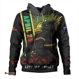 Amazing Aussie Penrith Panthers Anzac Day Lest We Forget Strong Fighting Spirit Hoodie