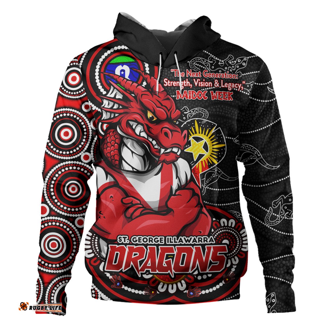 Amazing Aussie St. George Illawarra Dragons Spirit Of NAIDOC Series Hoodie