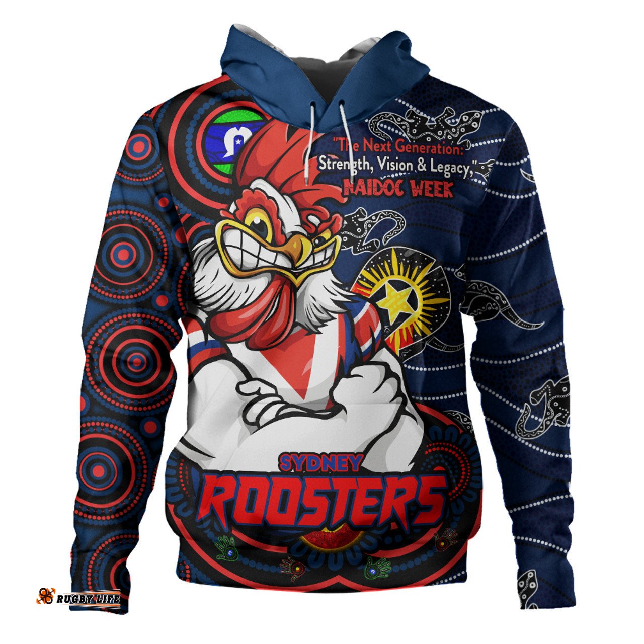 Amazing Aussie Sydney Roosters Spirit Of NAIDOC Series Hoodie