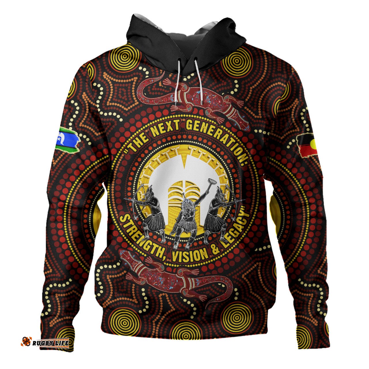 Amazing Aussie Indigenous Australian Aboriginal Naidoc Week Vision Of The Torres Warriors Hoodie