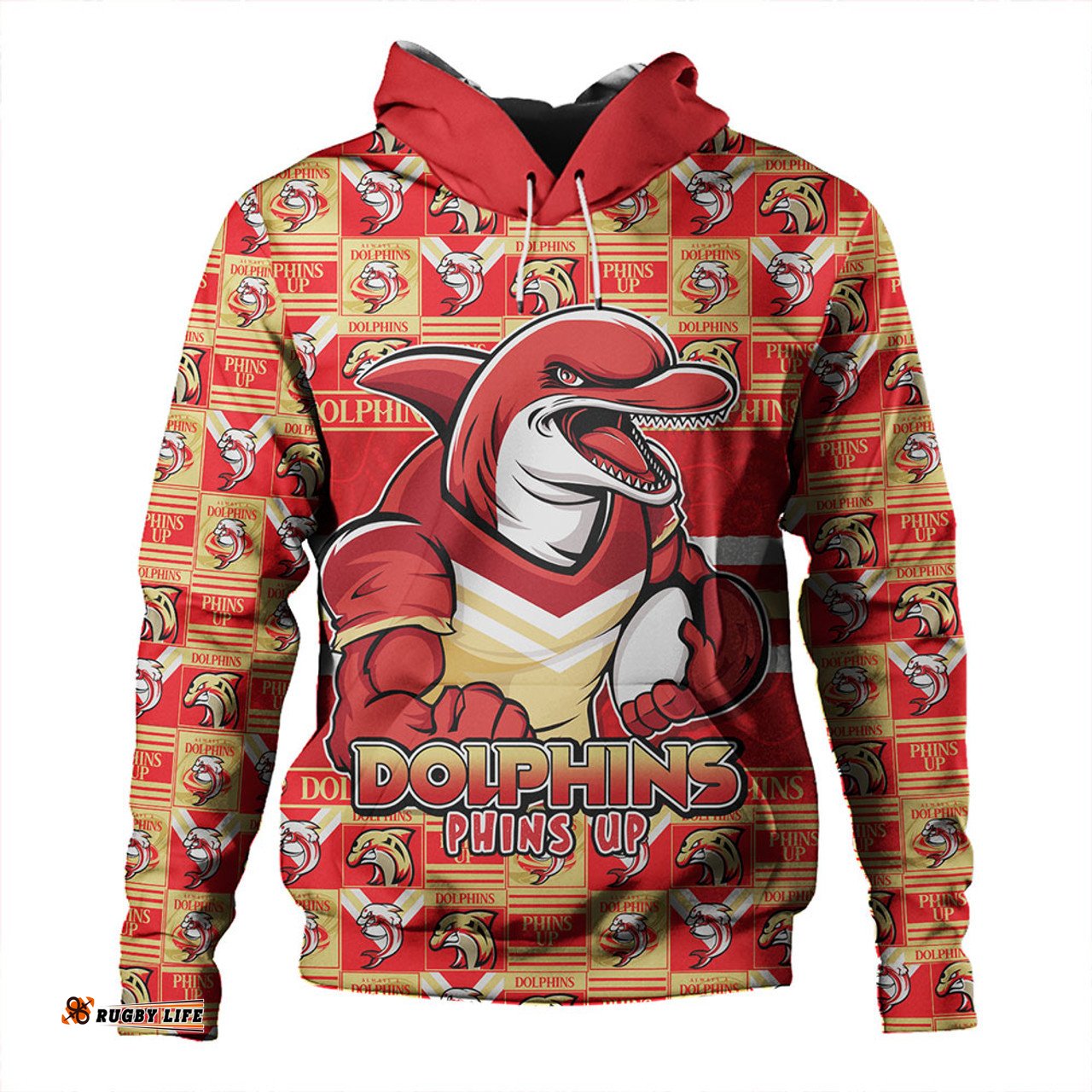 Amazing Aussie Redcliffe Dolphins Champion s Pride Comic Style Hoodie