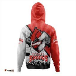 Amazing Aussie Sydney Swans Breaking Through Fan Design Hoodie
