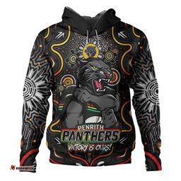 Amazing Aussie Penrith Panthers Aboriginal Pattern Inspired Victory Is Ours Hoodie
