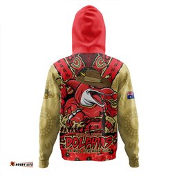 Amazing Aussie Redcliffe Dolphins Ripped Legacy Of The Game The ANZAC Spirit Lives On Hoodie