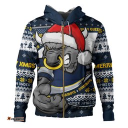 Amazing Aussie North Queensland Cowboys Ugly Knit Style For Christmas Game Fans Hoodie