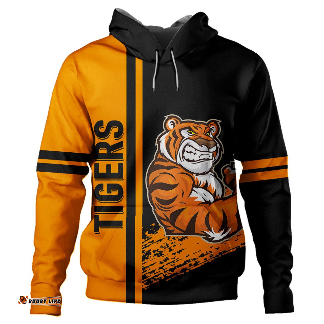 Amazing Aussie Wests Tigers Wests Tigers Mascot Quater Style Ver.1 Hoodie