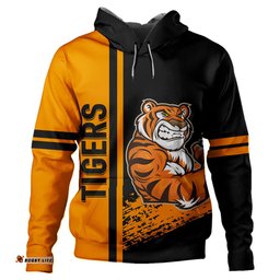 Amazing Aussie Wests Tigers Wests Tigers Mascot Quater Style Ver.1 Hoodie