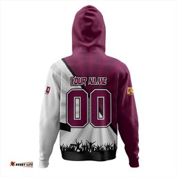 Amazing Aussie Queensland Maroons Origin Battleground Maroons Unleashed Hoodie