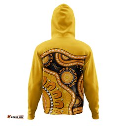 Amazing Aussie Indigenous Australian Aboriginal Sun Pathway Walkabout Hoodie