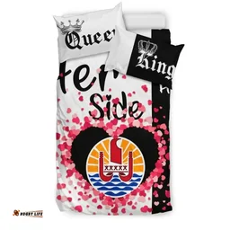 French Polynesia Bedding Set Couple King/Queen Her Side/His Side A7