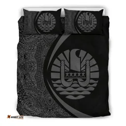 Tahiti Coat Of Arms Polynesian Bedding Set - Circle Style 05 J9