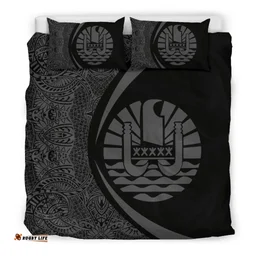Tahiti Coat Of Arms Polynesian Bedding Set - Circle Style 05 J9