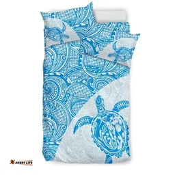 Hawaii Bedding Set, Tribal Turtle Mermaid Duvet Cover And Pillow Case Th0