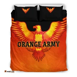 Orange Army Bedding Set Cricket Sporty Style A31