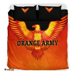 Orange Army Bedding Set Cricket Sporty Style A31