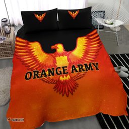 Orange Army Bedding Set Cricket Sporty Style A31