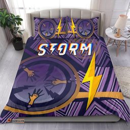 Melbourne Storm Bedding Set Simple Indigenous - Purple