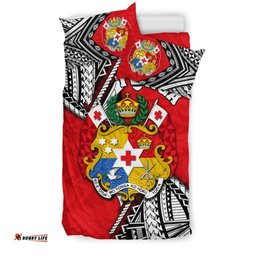 Tonga Rugby Bedding Set Polynesian Style Pinwheel