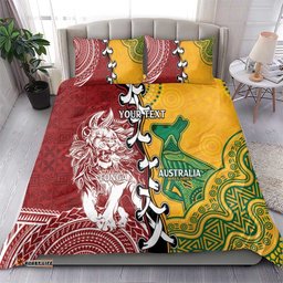Mate Ma'a Tonga Vs Australia Rugby Personalized Bedding Set Special Mascots