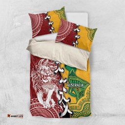 Mate Ma'a Tonga Vs Australia Rugby Personalized Bedding Set Special Mascots