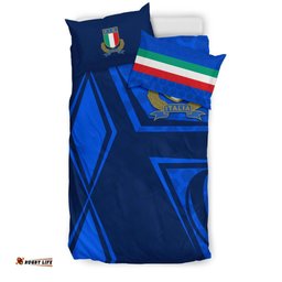 Italy Rugby Bedding Set Gli Azzurri Vibes