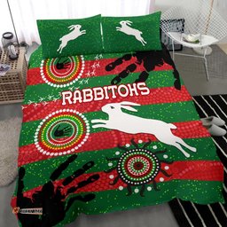 Naidoc Rabbitohs Bedding Set Aboriginal Vibes