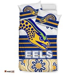Eels Rugby Bedding Set Indigenous Parramatta Newest White