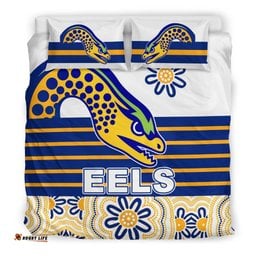 Eels Rugby Bedding Set Indigenous Parramatta Newest White