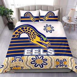 Eels Rugby Bedding Set Indigenous Parramatta Newest White