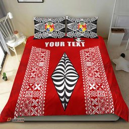 Custom Personalised Tonga Rugby Bedding Set - Mate Ma'a Tonga